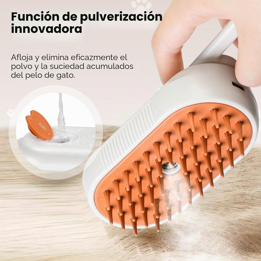 PetSteam™ | Cepillo de Vapor 3 en 1 para Mascota