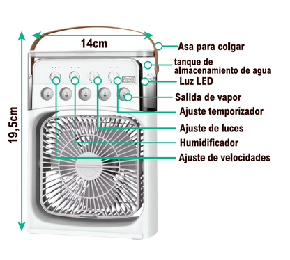 ventilador con humidificador